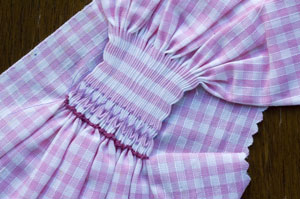 smocking in pink